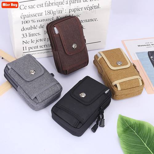 Universal Mobile Phone Pouch Bag For iPhone 12 Pro Max 12 Mini Cover Casual Waist Holster Bag Belt Case For Smasung S30 S21 S20