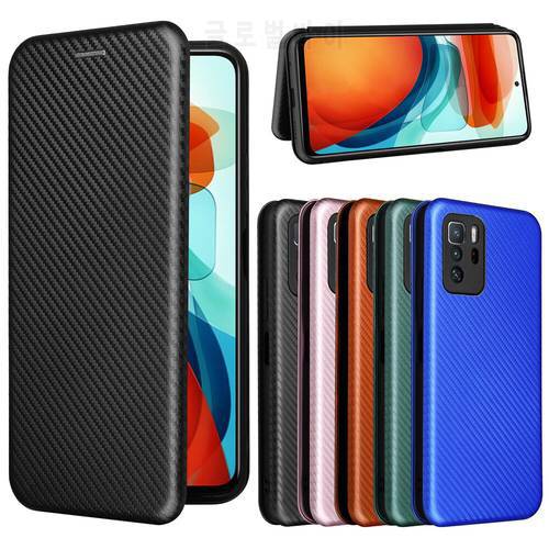 For Xiaomi Poco X3 GT Case Luxury Flip Carbon Fiber Skin Magnetic Adsorption Case For Xiaomi Poco X3GT PocoX3 Phone Bags