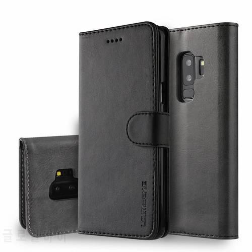 Luxury Case For Samsung Galaxy S9 Case Flip Wallet Magnetic Coque For Samsung S9 S8 Plus Case Vintage Leather Phone Bags Cases