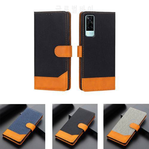New Cloth Grain Leather Flip Phone Case For Vivo Y31 Cover Wallet Stand Book On Vivo Y 31 Case Magnetic Card Hoesje Etui Coque