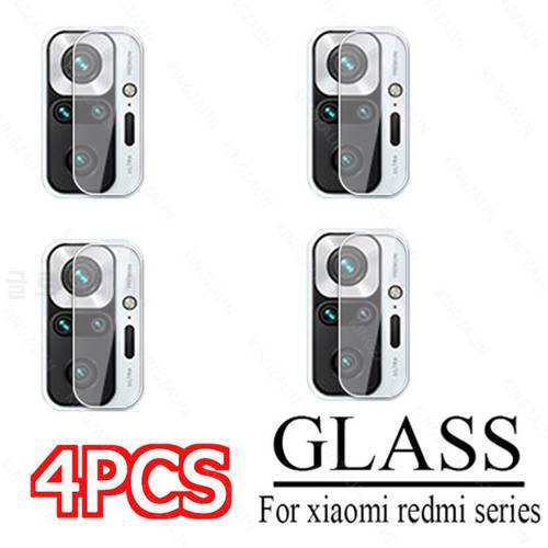 4PCS Camera lens glass for redmi note 10 pro max 10s 10t 7 8 9 pro 9t 9s 9a x3 pro m3 m4 protective film for xiaomi note 10 pro