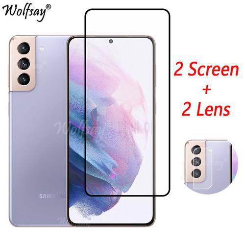 Full Cover Tempered Glass For Samsung Galaxy S21 Plus 5G Screen Protector Samsung S21 Camera Glass For Samsung S21 Plus 5G Glass