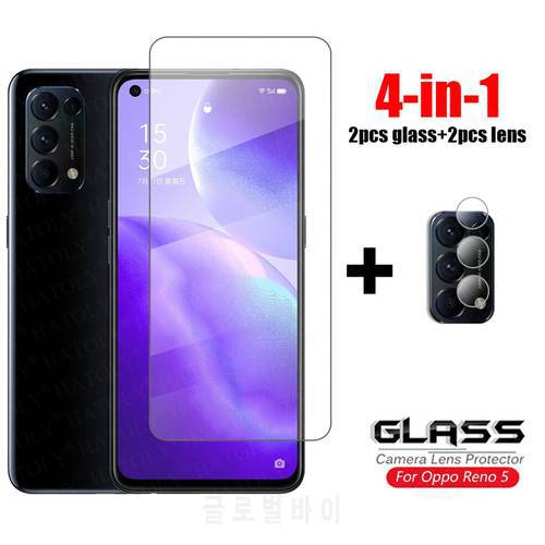 Glass on Reno 5 Tempered Glass For Oppo Reno5 K Reno 5K 5F Clear Ultra-thin Screen Protector Phone Film For Oppo Reno 5 5G Glass