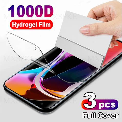 3Pcs Hydrogel Film On For Xiaomi Mi 11 11X 10 10T 9 9T Pro Lite Soft Film Screen Protector For Mi 11i 10S 10i 9 SE 11 Ultra Film