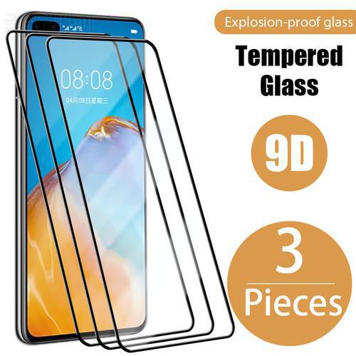 3PCS full cover screen protector for Huawei P40 P30 P20 lite Pro E 5G tempered glass for Huawei P Smart S Z 2021 2020 2019 glass