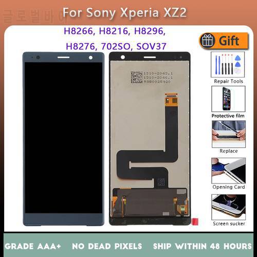 For Sony Xperia XZ2 LCD screen assembly touch glass,For Sony Xperia XZ2H 8266 H8216 H8296 H8276 702SO LCD Display original Black