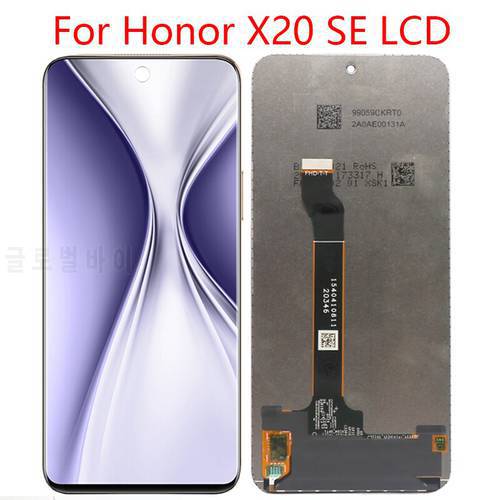 6.6-inch Honor X20 SE 5G LCD touch screen digitizer assembly and repair parts, Honor X20 SE LCD monitor