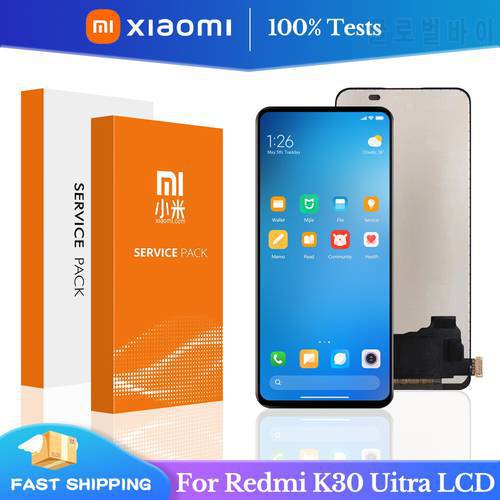 100% Test For Xiaomi Redmi K30 Ultra LCD Display Touch Screen Panel Digitizer Assembly For Redmi K30 Ultra M2006J10C LCD