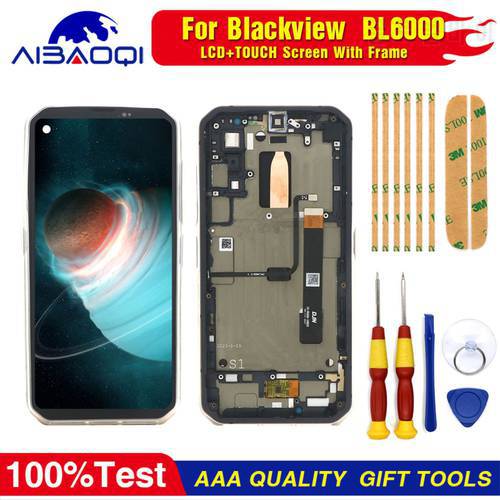 New 6.36 Inch Touch Screen+1080*2300 LCD Display+Frame Assembly Replacement For Blackview BL6000 Pro Phone