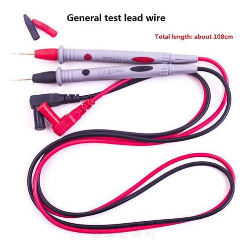 Thin Tip Needle Multimeter Pen Test Lead Probe Universal Digital AC DC 1000V 20A Multi-Meter Tester Wire Tips Crocodie Clip