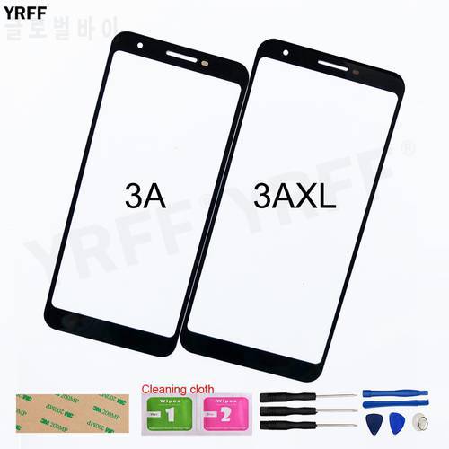 3A XL G020C G020G G020F 3A G020A G020E Fornt Panel Glass For Google Pixel 3A XL Front Glass (No touch Screen) Outer Glass Panel