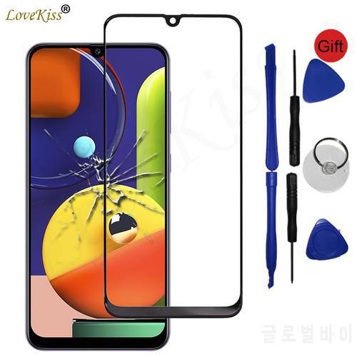 Front Panel For Samsung Galaxy A10 A20 A30 A40 A50 A10S A20S A30S A50S A02S A12 Touch Screen Glass Cover Not LCD Display Sensor