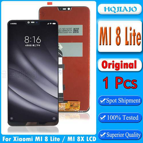 Original LCD For XiaoMi Mi 8 Lite MI8 Lite LCD Display Screen Digitizer Assembly Replacement For XiaoMi 8X LCD Display