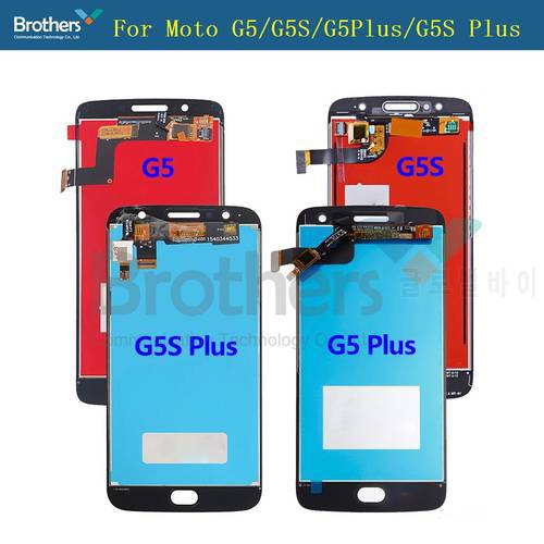 100% Tested For Motorola Moto G5S Plus G5 Plus LCD Display Touch Screen Digitizer Assembly Replacement For MOTO G5 G5S LCD+Frame