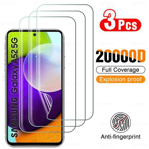 3pcs Front Hydrogel Film For Samsung Galaxy A52 5G HD Full Cover protective film for samung galaxi a52 a 52 5g screen protector