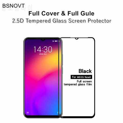 2Pcs Screen Protector For Meizu Note 9 Glass Full Cover Full Glue Protective Tempered Glass For Meizu Note 9 Phone Film
