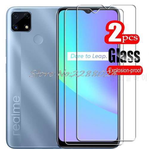 2PCS FOR Realme C25 High HD Tempered Glass Protective On RealmeC25 RMX3193, RMX3191 Phone Screen Protector Film
