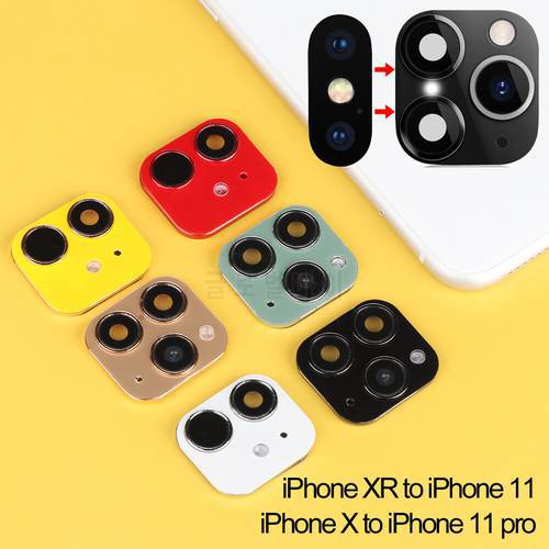 Fake Camera Lens Sticker Cover Screen Protector for iPhone XR X Change to iPhone 11 Pro Max iphone camera lens protector
