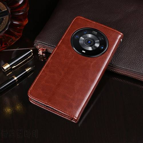 For Honor Magic3 Pro Case Flip Wallet Business Leather Fundas Case For Honor Magic 3 Pro Cover Capa with Card Holder Accessories