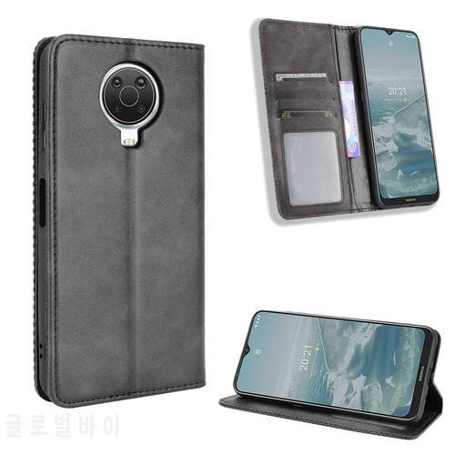 For Nokia 6.3 Luxury Flip PU Leather Wallet Magnetic Adsorption Case For Nokia G10 G20 G 10 G 20 NokiaG10 NokiaG20 Phone Bags