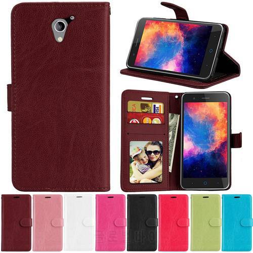 For ZTE A510 a510 Case Luxury PU Leather Back Cover Case For ZTE Blade A510 A 510 Case Flip Protective Phone Bag Skin With Slots