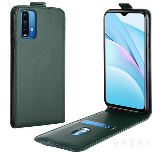 Flip Up and Down Leather Case for Xiaomi Redmi Note 9 4G Case 2015161 Vertical Cover for Redmi Note9 4G Case Phone Bag