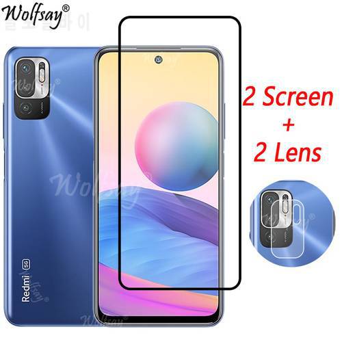 Tempered Glass For Xiaomi Redmi Note 10 5G Screen Protector Redmi Note 10 11S 9A 10C Camera Glass For Redmi Note 10 5G Glass 6.5