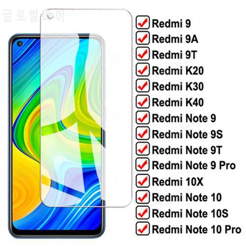11D Full Protection Glass For Redmi Note 9 10 Pro Max 9S 10S Screen Protector For Xiaomi Redmi 9T 9A 9C 10X K30 K40 Pro + Glass