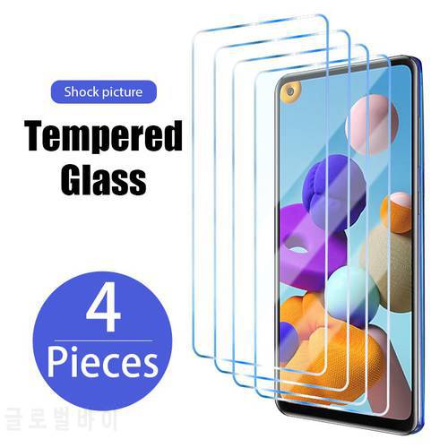 4Pcs Tempered Glass For Samsung Galaxy A51 A71 A52 A72 A50 A40 A70 A31 A41 A20e M21 M31 M51 A20 A30S Screen Protective Glass