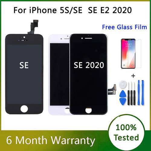 AAA+++ LCD Screens For iPhone 5S SE SE2 2020 LCD Display Touch Digitizer Screen For SE 2020 SE2020 SE2 Complete LCDs Replacement