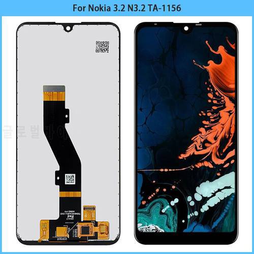 New 6.26 inch Original For Nokia 3.2 N3.2 TA-1156 LCD Display Touch Screen Panel Digitizer Assembly Replacement