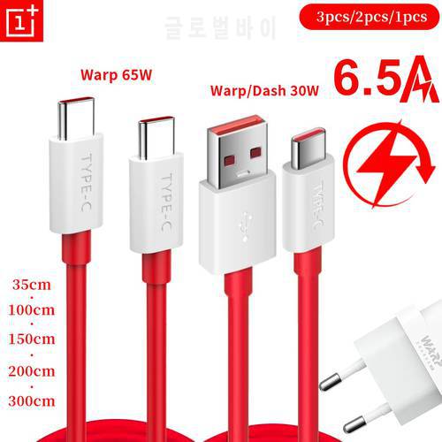 80w Original Oneplus Cable Dash Warp Supervooc Usb Type C One Plus Fast Charge Cord 7t 8t 8 9 10 Pro 9r Nord 2t CE 2 9RT 9r 7 6
