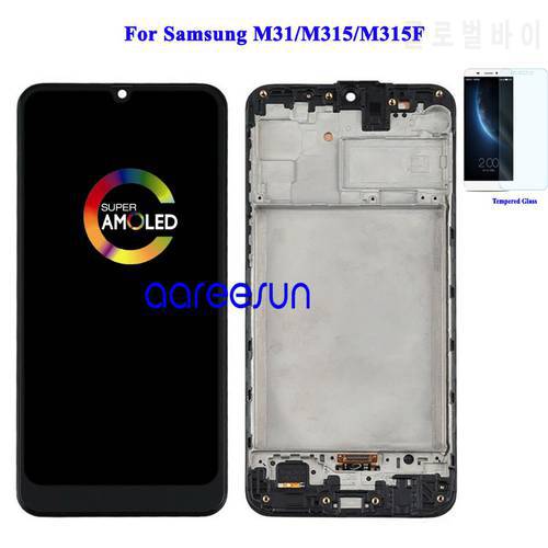 Super Amoled LCD Screen OLED For Samsung M31 LCD For Samsung M315 M315F Display LCD Screen Touch Digitizer Assembly