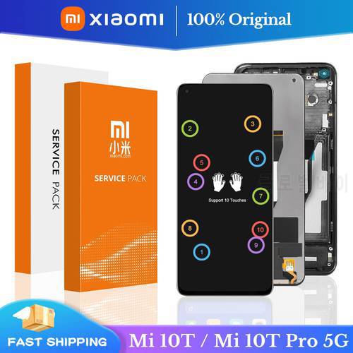6.67&39&39Original Screen For Xiaomi Mi 10T Pro 5G LCD Display 6.67 inches Touch Screen Replace LCD For Xiaomi Mi10T 10T Pro Display