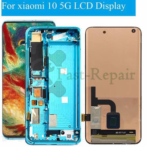Original For Xiaomi MI 10 5G Mi10 LCD Display Touch Screen Digitizer Assembly Replacement For Xiaomi mi10 M2001J2G, M2001J2I lcd