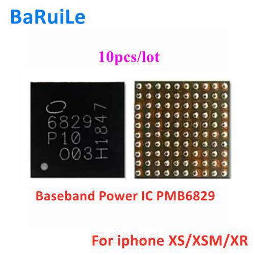 BaRuiLe 10pcs PMB6829 6829 U_PMIC_K BBPMU Baseband Power IC for iphone XS XR XSmax Chip Replacement Parts