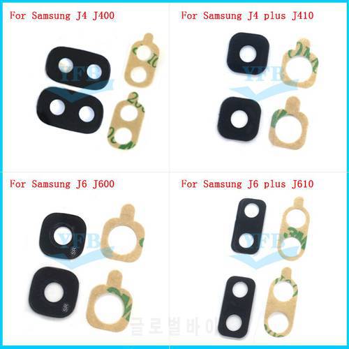 20pcs Rear Back Camera Glass Lens Cover with Adhesive Sticker For Samsung Galaxy J4 J400 J6 j600 J4 + J410 J6 + J610 plus 2018