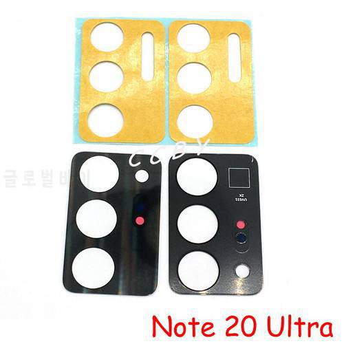 Rear Back Camera Glass Lens Cover For Samsung Galaxy Note 20 Ultra With Ahesive Sticker Replacement Parts