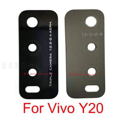 New For Vivo Y20 Rear Camera Back Glass Lens Cover For Vivo Y20 Main Back Camera Lens Glass With Sticker Spare Parts