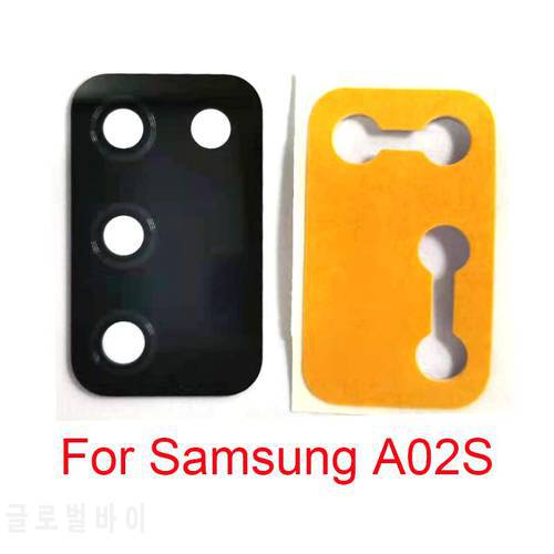 New Rear Back Camera Glass Lens For Samsung Galaxy A02S A025 A025F Back Big Camera Lens Glass Cover With Sticker Repair Parts