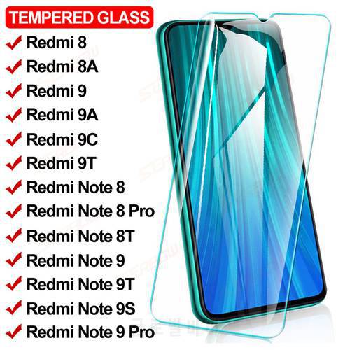 11D Full Protective Glass For Xiaomi Redmi 9T 9 9A 9C 8 8A Screen Protector Glass Redmi Note 8 9 Pro 8T 9T 9S Tempered Film Case