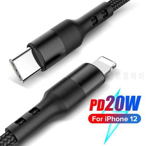 PD 20W USB C Quick Charge Charger Cable For iPhone 14 13 12 11 Pro Max XS XR 8 Plus Fast charging USB Type C Data Cable 0.3/1/2M
