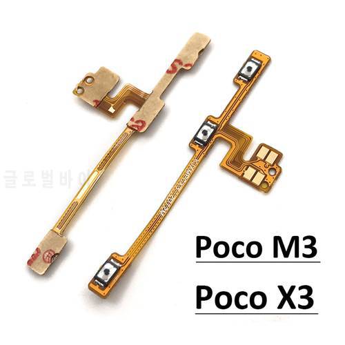 New Compatible For Xiaomi Poco X3 NFC / Poco M3 Power Button On Off Volume Switch Connector Flex Cable
