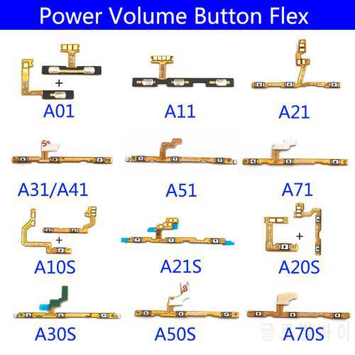 Power Volume Button Flex Cable For Samsung A01 A11 A21 A31 A10S A20S A30S A51 A71 A10 A20 A30 A40 A50 A60 A70 A50S A70S A920