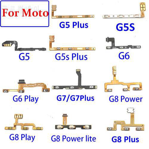 Power Switch On/Off Button Volume Key Button Flex Cable For Moto G4 G5 G5S G6 G7 Plus G8 Power Lite Play