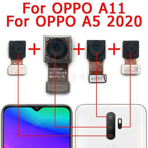 Original Rear Camera For OPPO A5 2020 A11 Back View Main Big Backside Camera Module Flex Cable Replacement Repair Spare Parts