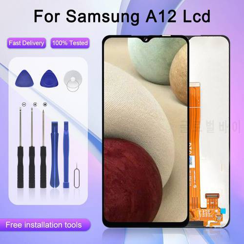 6.5inch For Samsung Galaxy A12 Lcd A125 Display With Touch Screen Digitizer SM-A12F SM-A12F/DSN Assembly Free Shipping