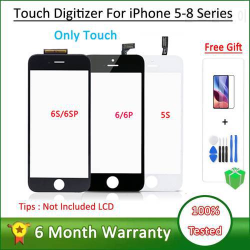 Touch Digitizer For iPhone SE 5S Screen 6S 6Plus 7Plus Front Touch Panel Glass Len with Frame For iPhone 7 iPhone 8 Touch Glass