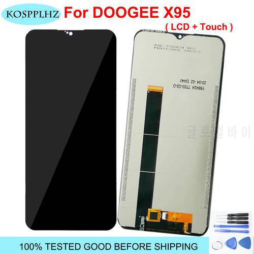 For Doogee X95 2021 LCD Dispaly Screen + Touch Sensor Panel Assembly Replacement 100% Tested Work DOOGEE X 95 Pro 2021