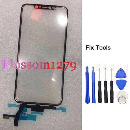 Original For i Phone X XS Max Touch Screen Digitizer Panel Sensor Front Outer Glass Lens For Iphone XR Touch Glass With OCA Glue